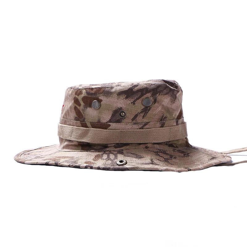 Python Khaki Тактическая шляпа Bonnie, военные шапки, армейские камуфляжные шапки для рыбалки, охотничьи боевые шапки для пейнтбола, цифровой Мультикам - Цвет: Python Khaki