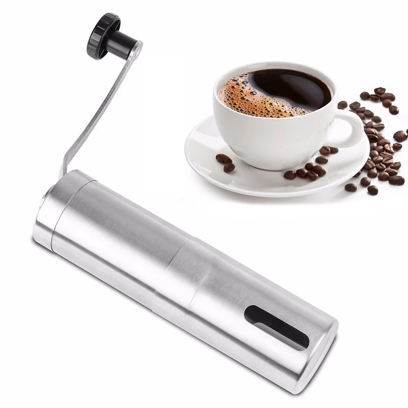 Кофемолка нержавеющая сталь ручная мельница для заусенцев дробилка Ручная