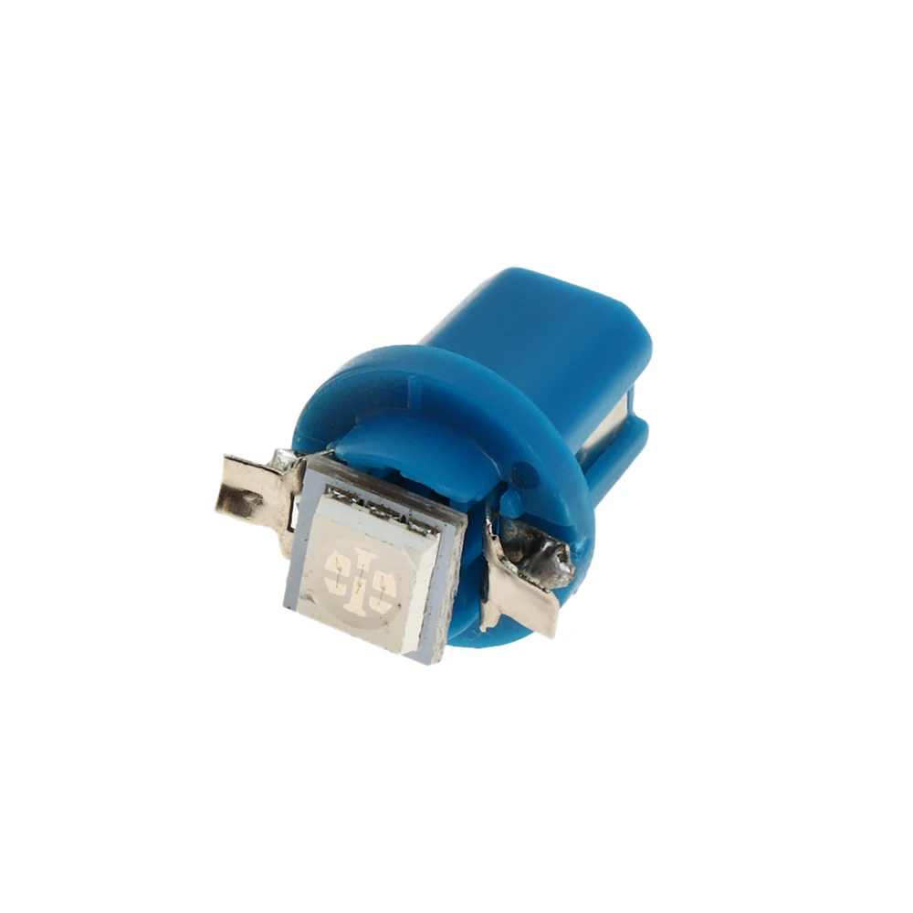 6/10 шт. T5 B8.5D 5050 1SMD светодиодный 12V приборной панели синий указатель Скорость метр