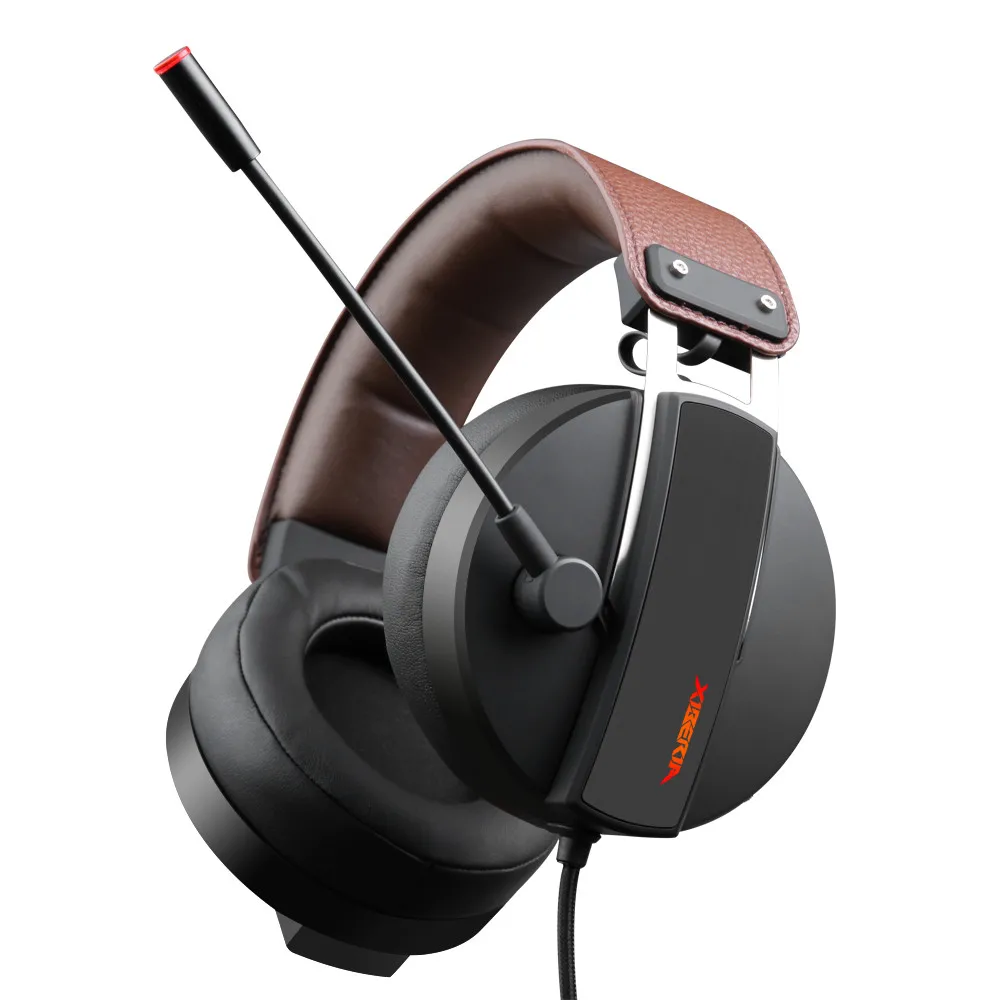 XIBERIA S22 PC Игровые наушники шлем с микрофоном для компьютера геймера USB 7,1 объемный звук стерео бас гарнитура