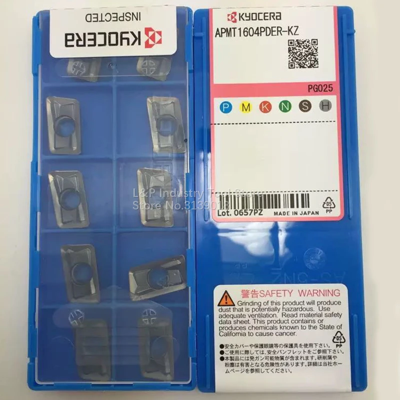 Оригинальный чип вставки карбида APMT1604PDER KZ PG025 инструменты типа CNC APMT 1604 PDER режущие