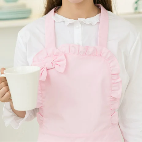 Женский кухонный фартук водонепроницаемые хлопковые розовые фартуки для