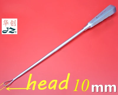 Медицинский GYN curette curettage матки 304 нержавеющая сталь cannulated ручка кюретка инструмент для прерывания 28 см JinZhong гинекологический инструмент - Цвет: 10mm head