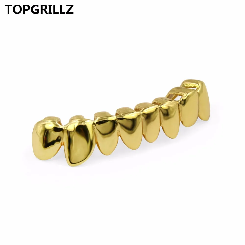 Гриль для зубов TOPGRILLZ стильный гриль с капельным покрытием желтого золота в форме