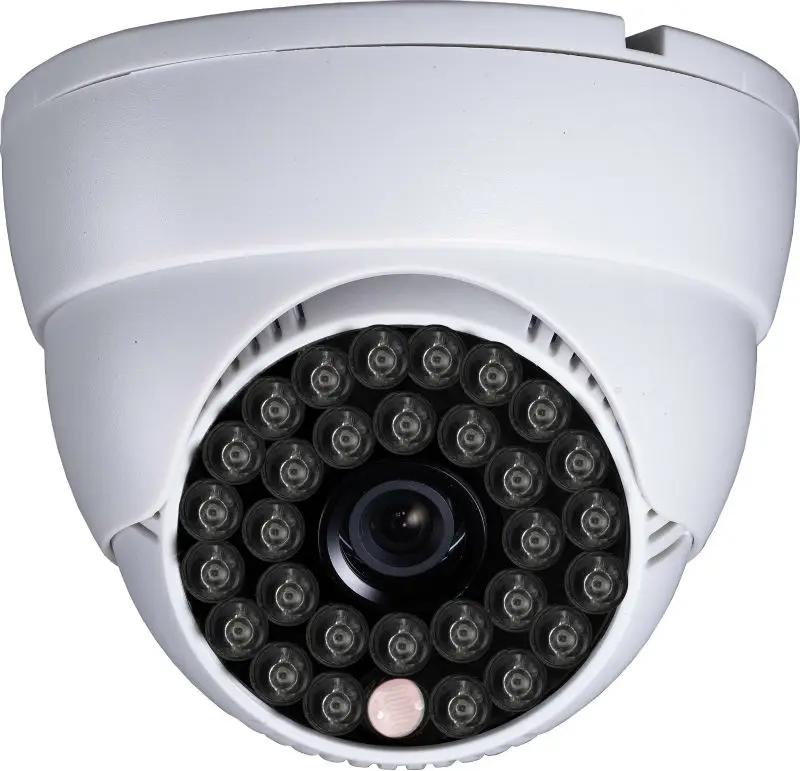 Инфракрасная купольная камера видеонаблюдения 1/4 CMOS 800TVL Топ 10 с пластиковым