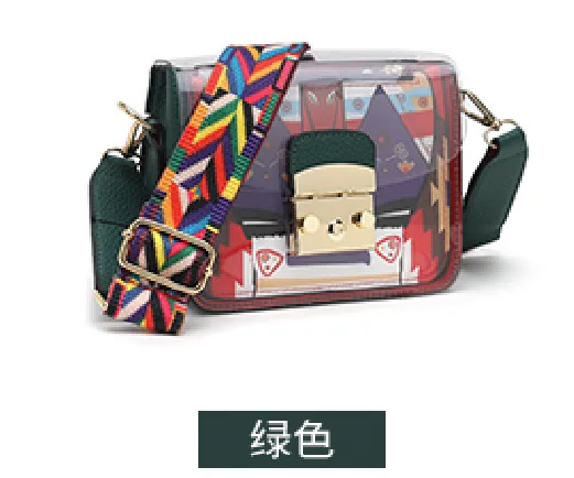 Женский пакет 2019 прозрачный для ребенка и мамы небольшой квадратный ширина ремни