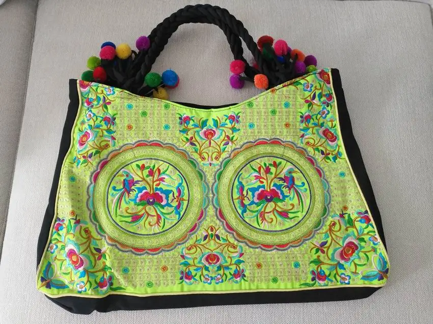 Высококачественные Женские сумки и через плечо! Сумка с вышивкой в национальном