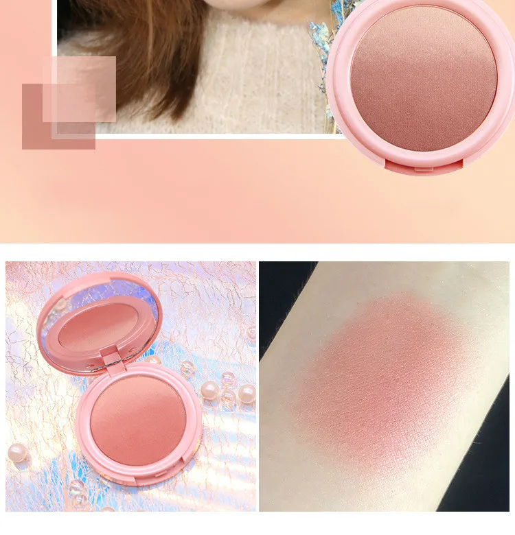 Cherry Blossom Румяна для женщин, красные румяна для макияжа лица, пудра, запеченные Минеральные румяна для щек, брендовая косметическая палитра, 4 цвета, пудра