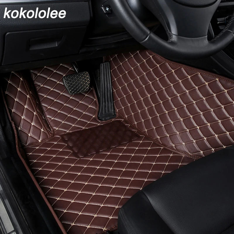 

kokololee Auto car floor Foot mat For volvo xc90 s60 v40 s40 xc60 c30 s80 v50 xc70 waterproof car accessories styling