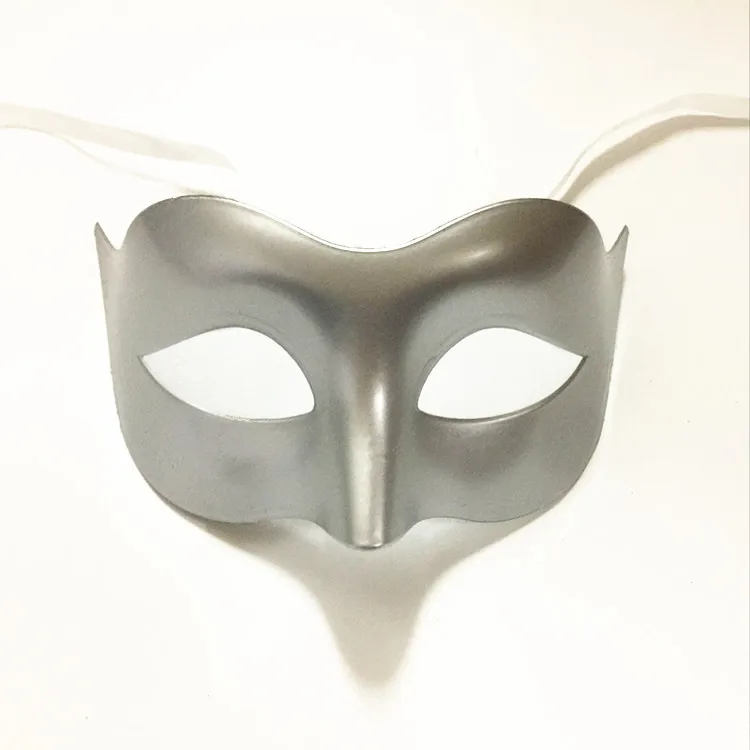 silver 9 цветов Мужской Женский сексуальный костюм маска для выпускного вечера Венецианская маска Марди Грас вечерние танцевальный маскарадный мяч Хэллоуин маска маскарадный костюм - Цвет: silver