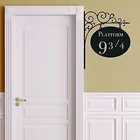 Креативная Платформа 9 34, наклейка на дверь, художественные наклейки на стену для детских комнат, A2186