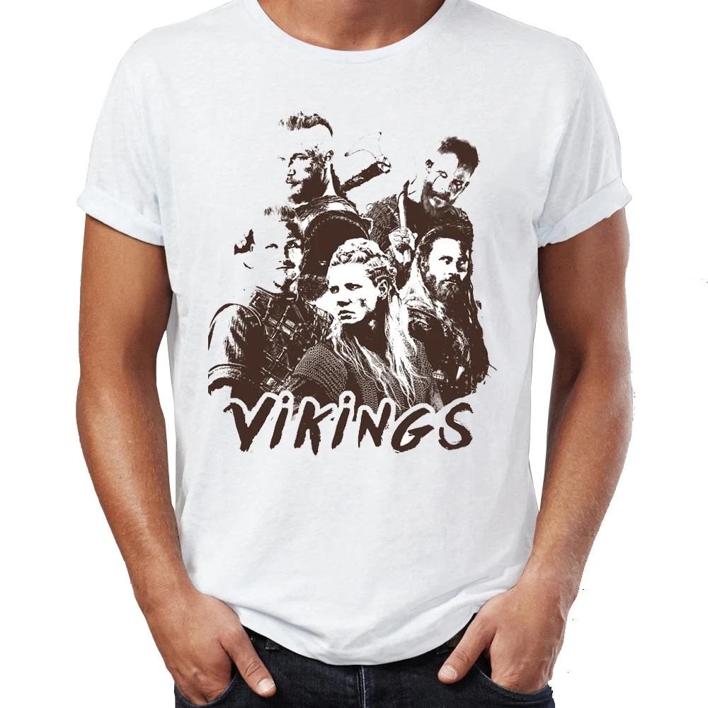 Мужская футболка Рагнар из викингов Lothbrok Floki's Shipyard Badass Awesome Art Printed Tee | одежда