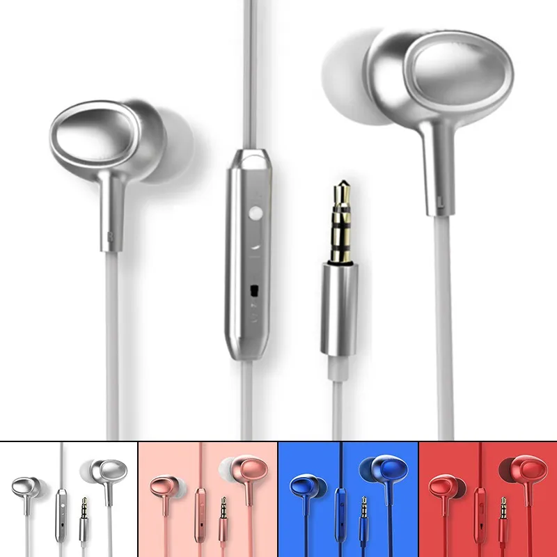 Универсальные проводные наушники вкладыши портативные прочные спортивные с