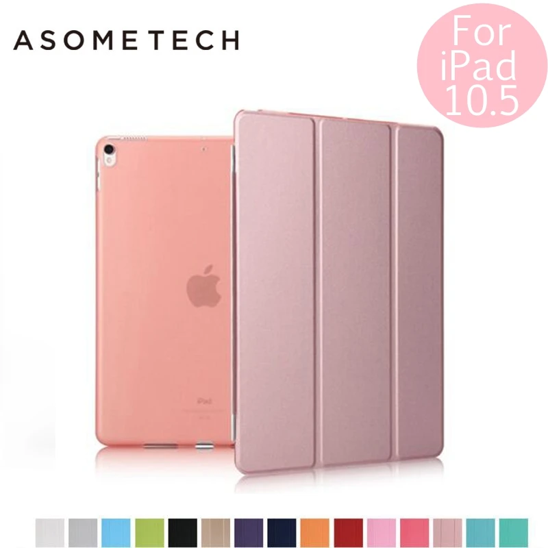 Для iPad Pro 10 5 Utra Slim PU Folio Магнитный умный чехол полупрозрачный задний s для inch Stand Matte