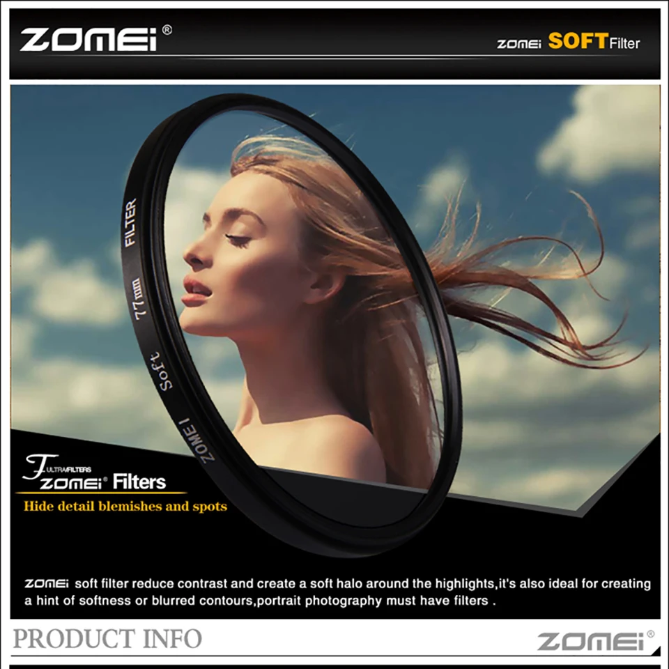 ZOMEI 52/55/58/62/67/72/77/82 мм Dreamy Hazy Soft Focus СПЕЦИАЛЬНЫЕ диффузор эффектный портретный фильтр объектива для Gital цифровых однообъективных зеркальных камер и однообъективных зеркальных Камера