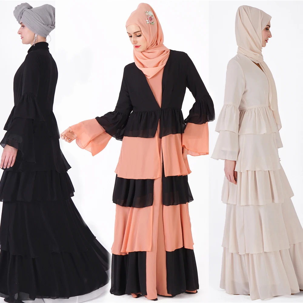 Повседневное удобное шифоновое платье Abaya Kaftan Турецкая Абая bu tang банджоу