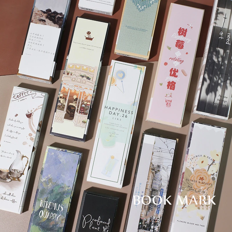 30 шт./упак. Kawaii Town Travel Coffee Bookmark Paper Bookmarks Page Marker Канцтовары для школы и офиса Papeleria