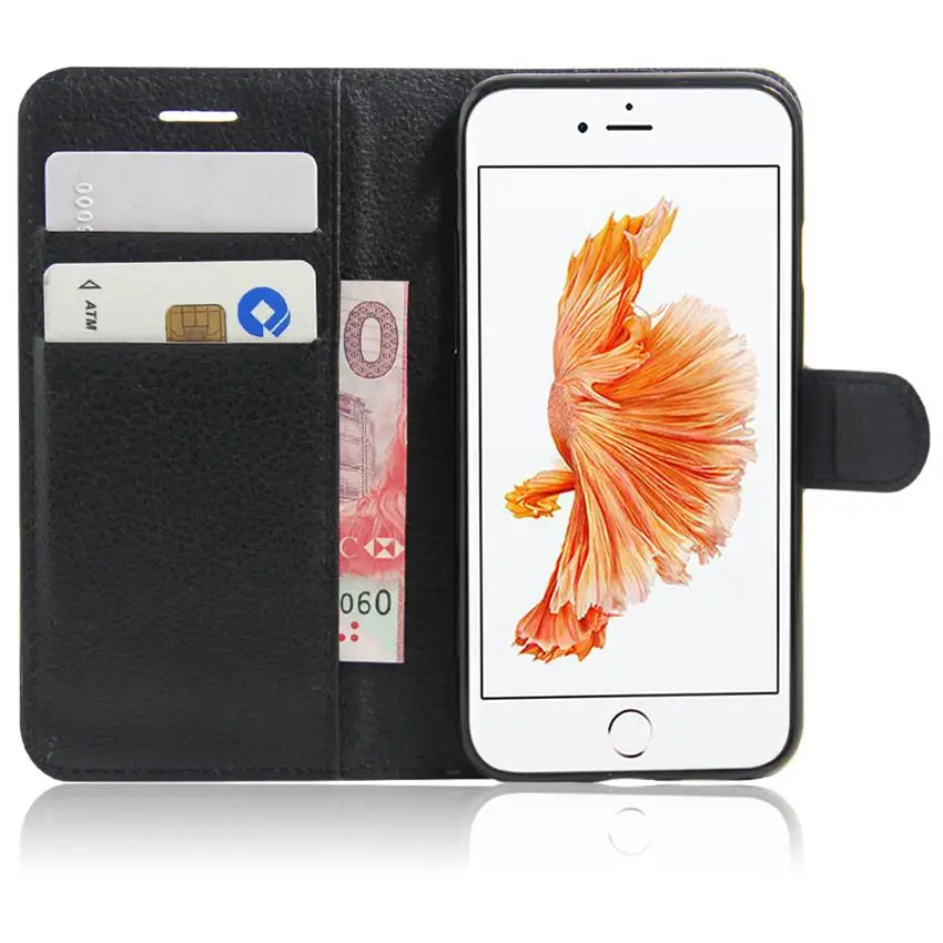 Чехол-книжка с бумажником для Apple iPhone 4, 4S, 5, 5C, 5S, SE, 6, 6 S, 7, 8 Plus, кошелек, сумка для телефона с отделениями для карт, чехол s для iPhone X