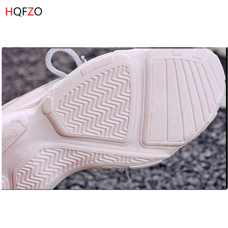 Женские кроссовки на платформе HQFZO летние дышащие из сетчатого материала для