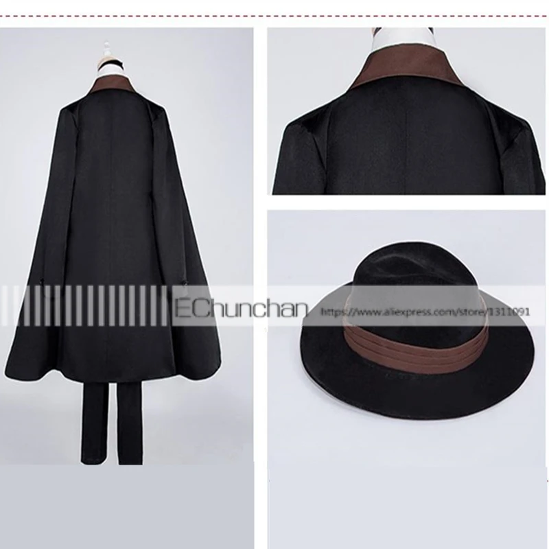 Новое поступление костюм на Хэллоуин пальто для косплея накахары из Бунго