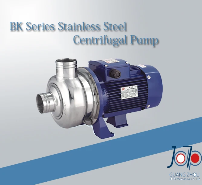 

BK150 380V 50Hz Three Phase Stainless Steel Centrifugal Water Pump Solid Impurities Pump With Semi-open Impeller