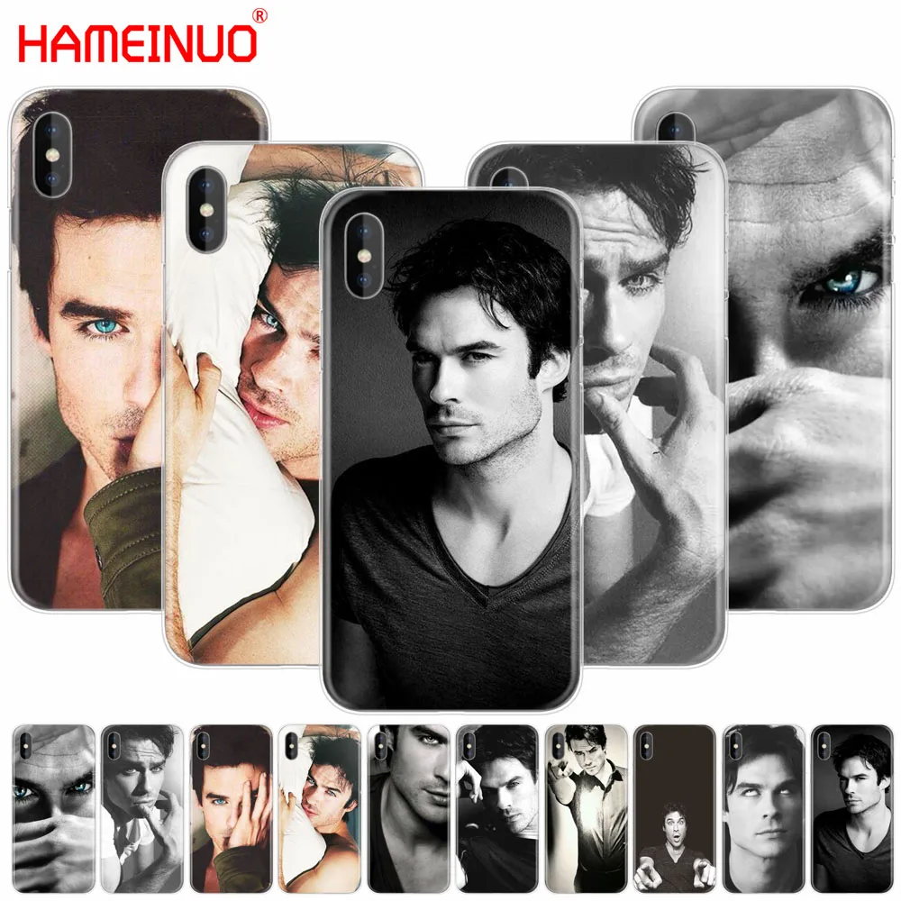 HAMEINUO Дневники вампира Ян Сомерхолдер Чехол для мобильного телефона iphone X 8 7 6 4 4s 5 5s