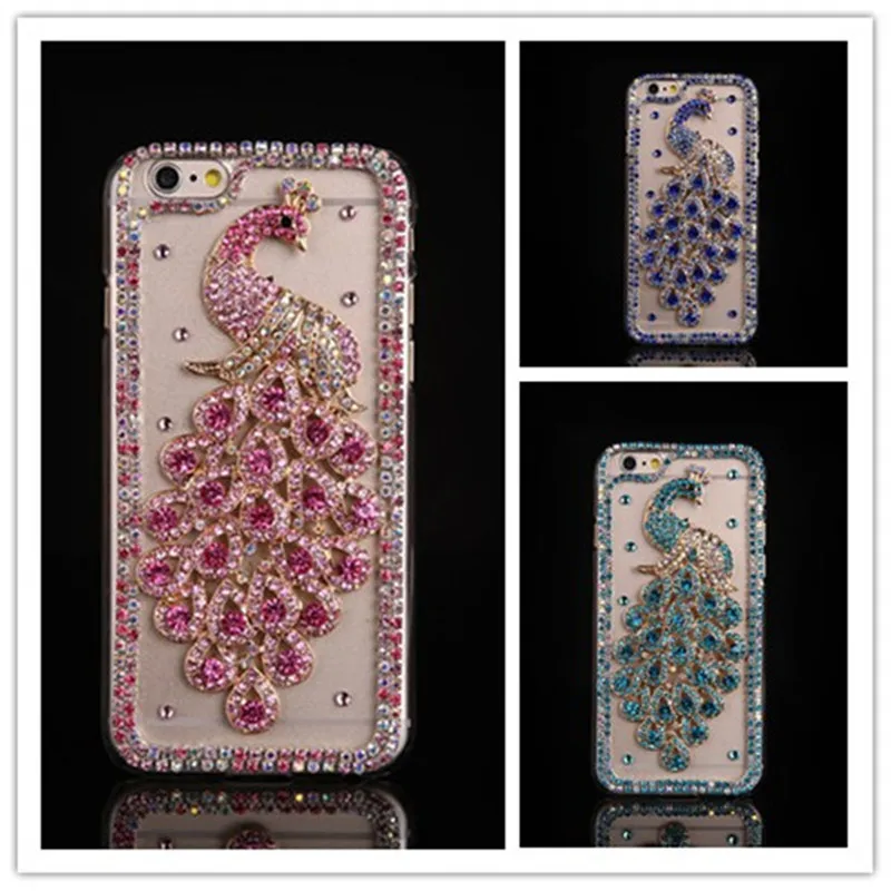Чехол с алмазным павлином для iPhone 11 Pro XS Max XR X 8 7 6 6S Plus Samsung Galaxy Note 20 10 9 S20 Ultra S10E/S10/9/8