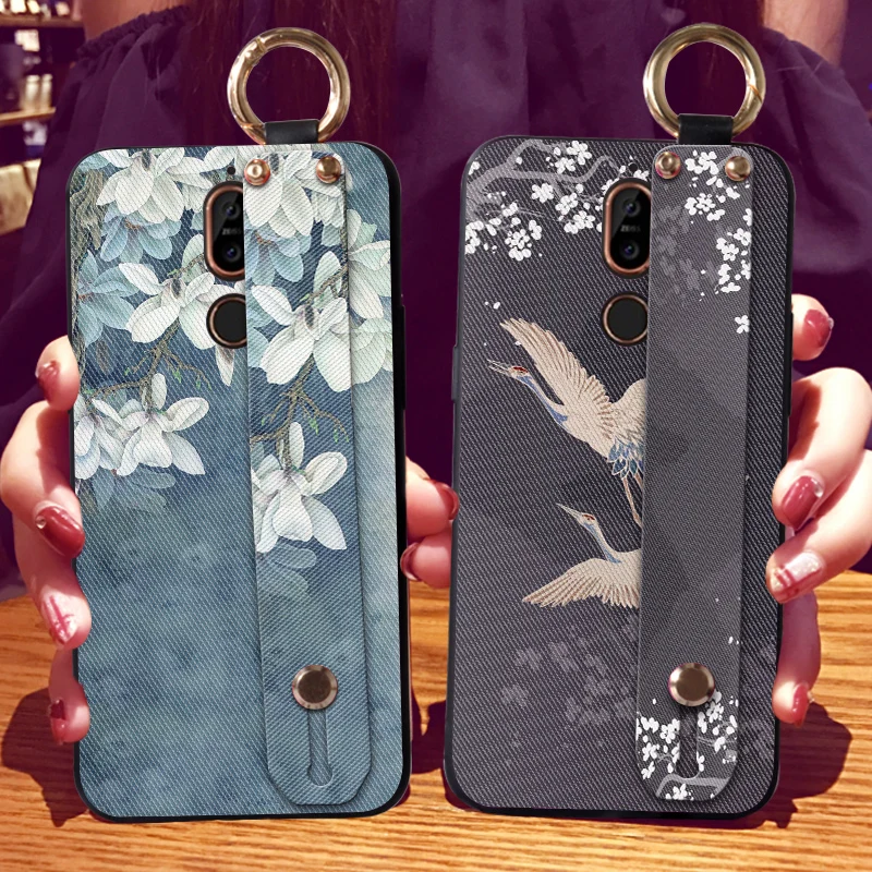 3D Flower Silicone Case For Nokia 8 Sirocco X5 X6 X7 X71 9 6 2018 Wrist Strap Girl Cover 7 5.1 6.1 8.1 Plus | Мобильные телефоны и
