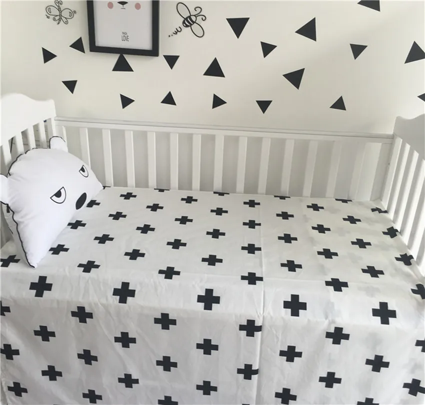 9 цветов простыни гладкие Детские постельные принадлежности хлопок облака