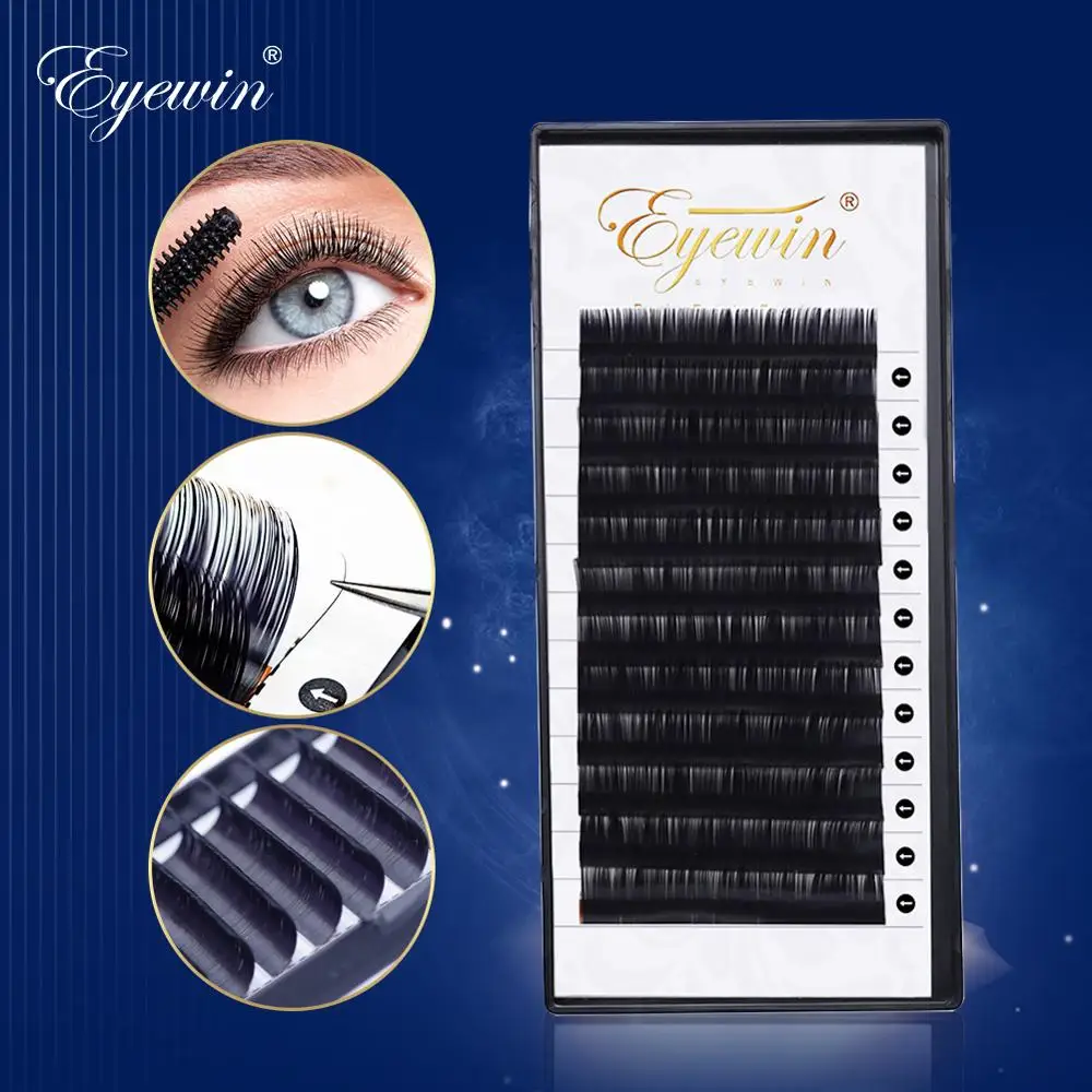Eyewin Индивидуальные Накладные ресницы C/D Crul Mix, натуральные длинные ресницы для макияжа, ресницы из искусственной норки