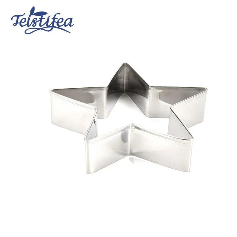 Teistifea 6 шт./компл. Нержавеющая сталь Star Форма печенье плесень 3D выпечка печенья
