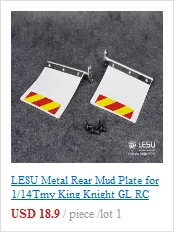 LESU металлический передний бампер для Tmy King GL RC 1/14 тягач Автомобиль DIY TH02304