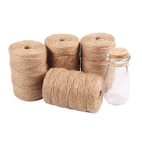 3mm 100 yard natural jute twine burlap string florists woven ropes hemp rope wrapping cords thread diy scrapbooking craft decor