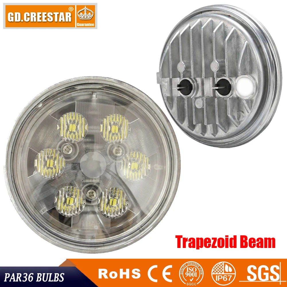 Оптовая продажа светодиодных тракторных ламп 12В 24В IP68 Par 36 18 Вт 6 светодиодов