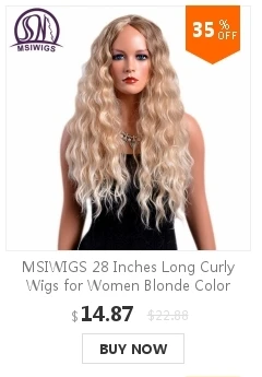 MSI Wigs 26 дюймов длинные волнистые парики Черный цвет натуральные волосы парик мягкий синтетический парик для черных женщин термостойкий