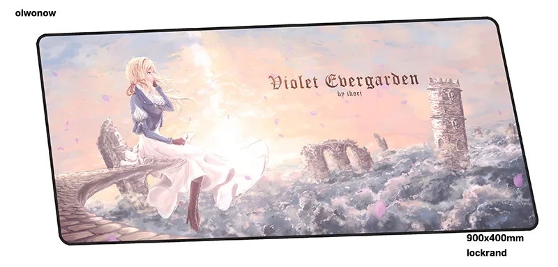 Фиолетовый evergarden коврик для мыши красочные 900x400x2 мм коврики для мыши лучший игровой коврик для мыши геймер великолепный коврик для мыши s Клавиатура ПК pad - Цвет: Size 900x400x2mm