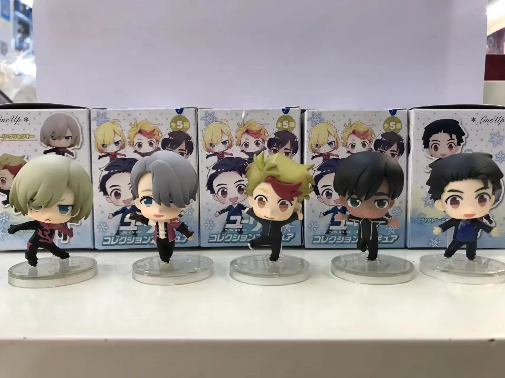 YURI!!! On Ice 6pcs/set Mini Action Figures 1/12 scale painted figure Yuri Katsuki Victor Kenjiro PVC Toys | Игрушки и хобби