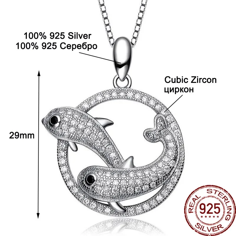 Aceworks Hamsa Hand 100% 925 Sterling Silver Heart Zirconia Charm Pendants Necklace For Punk Jewelry Infinity Design PT2201 | Украшения и