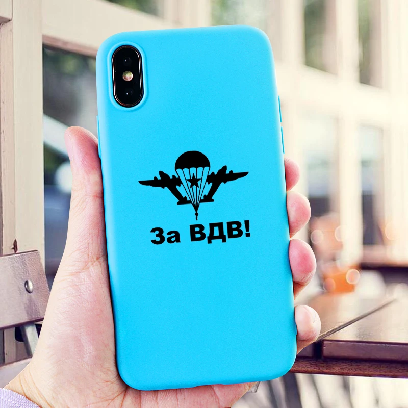 Чехол для телефона Soldier s iPhone X XS MAX XR 6 S 7 8 Plus чехол VDV из России мягкий силиконовый