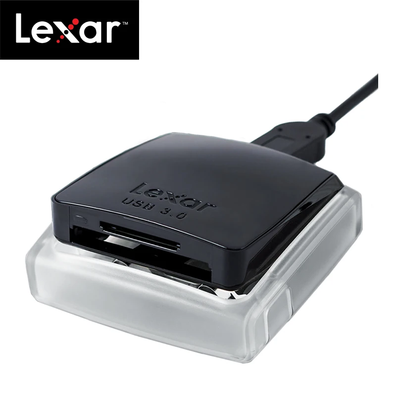 100% Оригинальный Lexar Профессиональный USB 3 0 CompactFlash кард ридер SDXC/SDHC с двумя слотами
