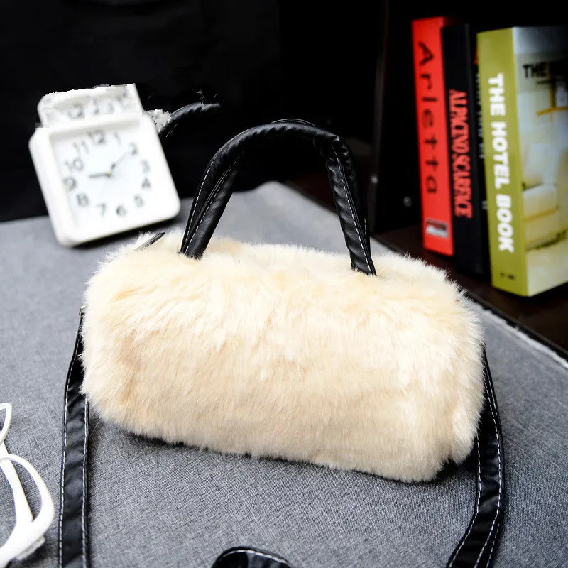 Женская меховая сумка Blascher маленькая сумка-мессенджер из искусственного меха на