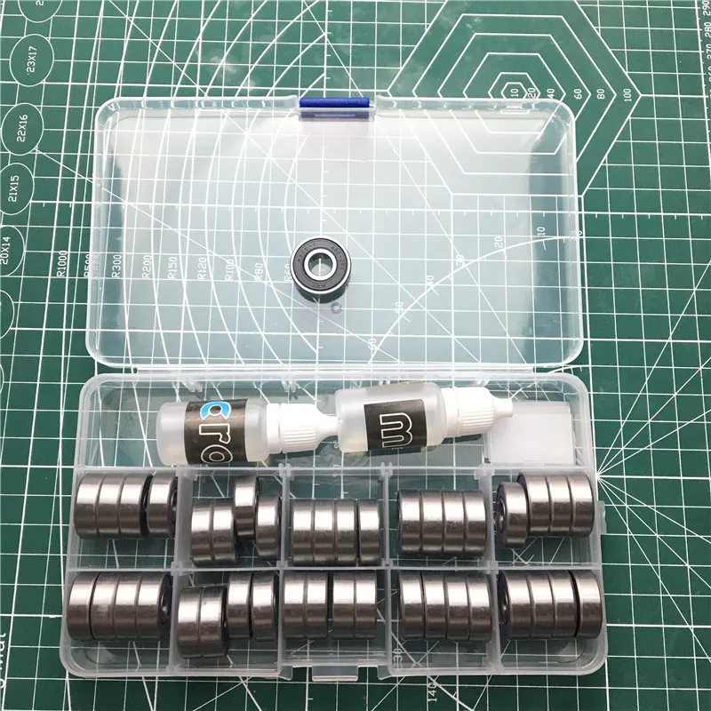 50 шт./лот 608 ZZ 608-2RS ABEC-7 8X22X7 608Z миниатюрный радиальный шарикоподшипник с глубоким
