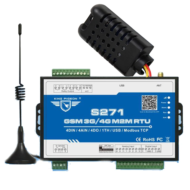 3g M2M RTU SMS сигнализация контроллер системы беспроводной пульт дистанционного ввода/вывода для машинной комнаты трансформатор мониторинга S271