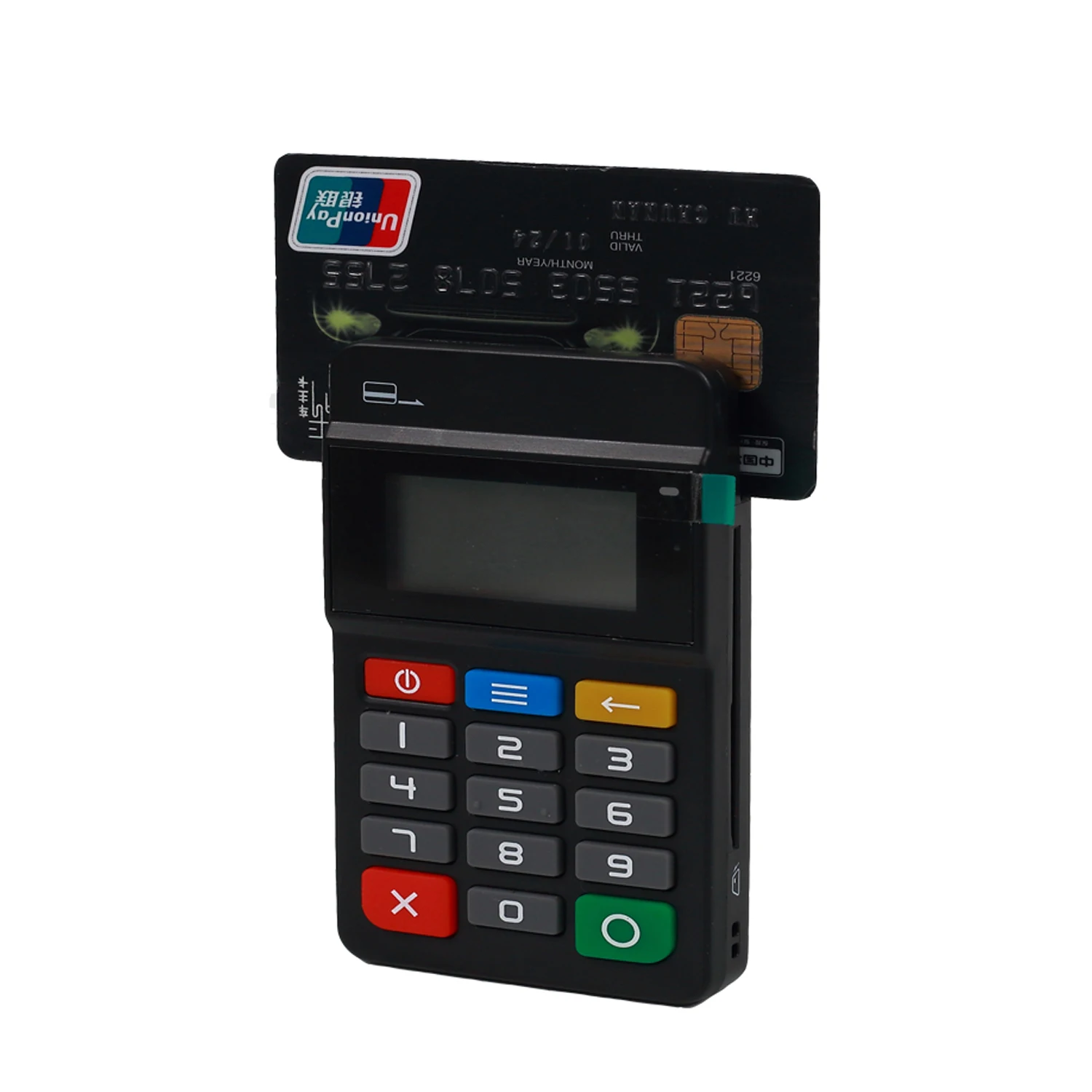 MPOS Терминал l Магнитный кардридер NFC/IC чип с клавиатурой Bluetooth интерфейс HTY711|chip card