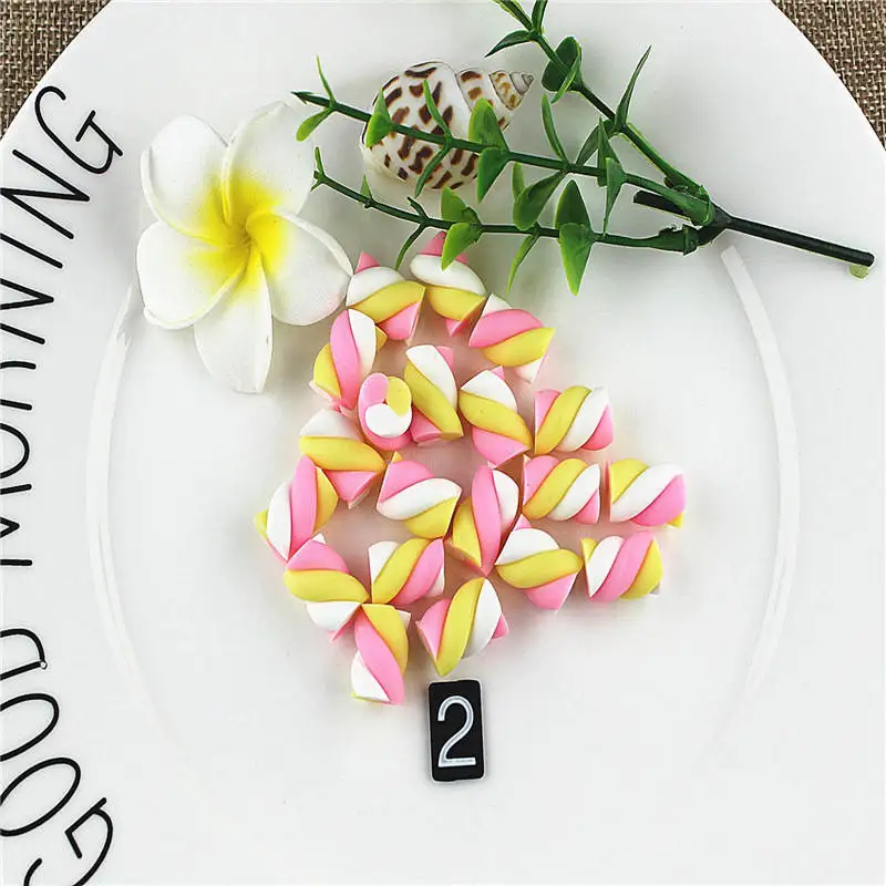 2 10 Pieces 10 шт. ватные конфеты амулеты для слизи DIY полимер шарик наполнитель дополнение клейкие аксессуары игрушки комплект глины моделирования для детей - Цвет: 2 10 Pieces