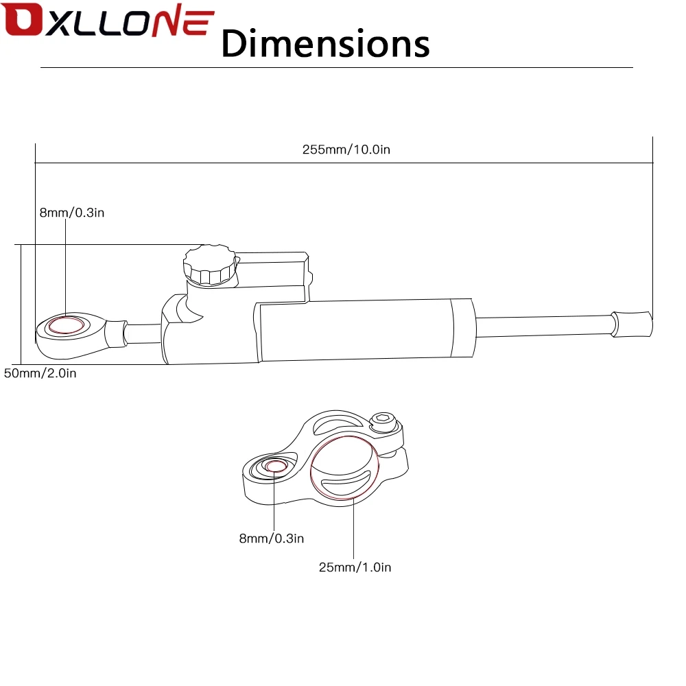 

CNC Aluminum Adjustable Motorcycles Steering Stabilize Damper Bracket Mount Kit FOR Kawasaki Z800 Z750 Z750R Z 800 750 750R ER