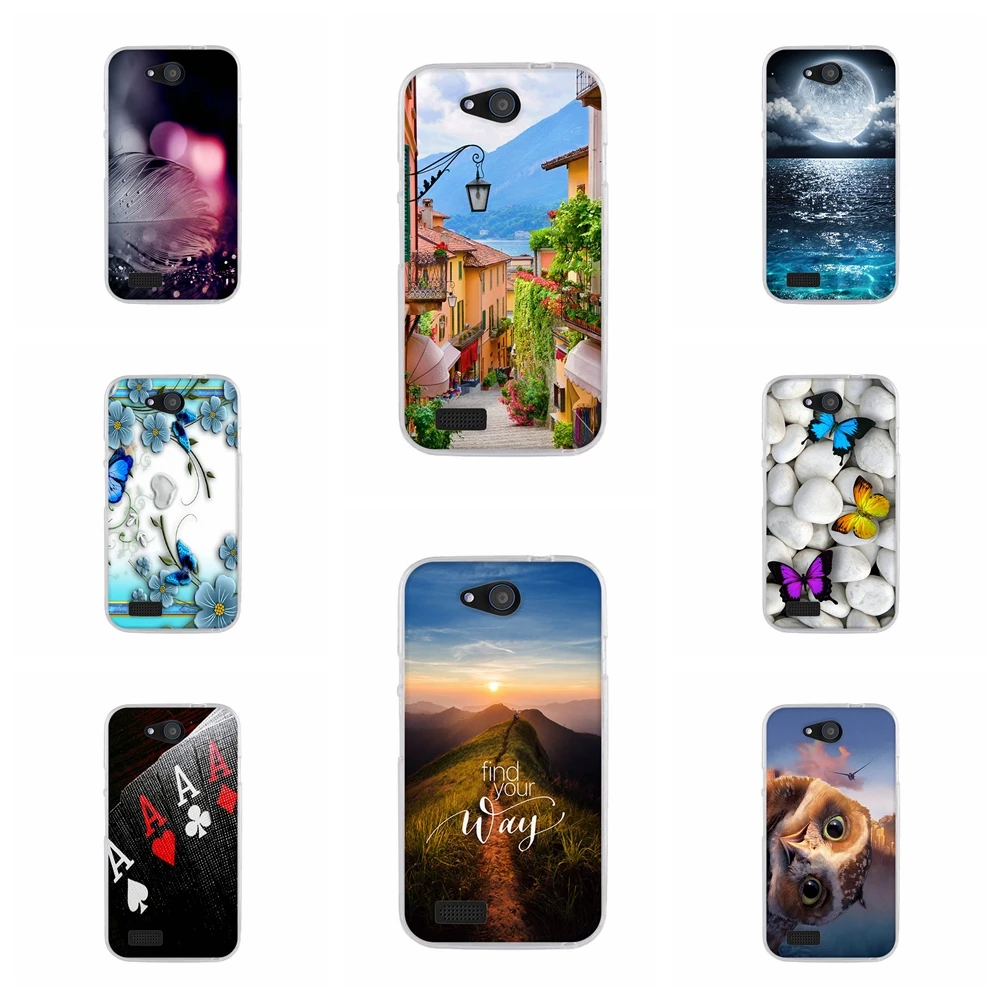 TPU Case For ZTE Blade Qlux 4G Cover Silicone Fundas Q Lux 3G A430 Romantic Print Capa Coque | Мобильные телефоны и