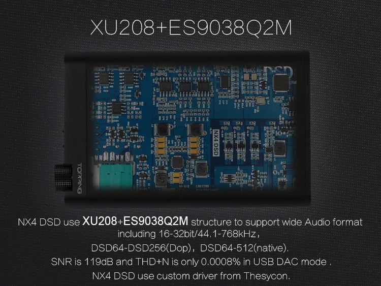 TOPPING NX4 DSD DSD512 fever HiFi портативный XMOS ES9038Q2M OPA2140 USB DAC Декодер Усилитель для наушников