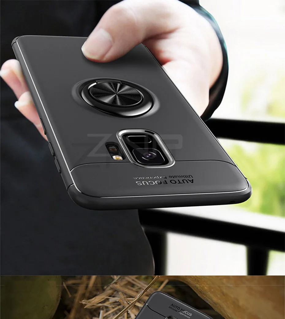 ZNP класса люкс подставка с магнитным кольцом чехол для samsung Galaxy S9 S8 Plus Note 8 полное покрытие чехол для samsung S7 край J3 J5 J7 чехол для телефона