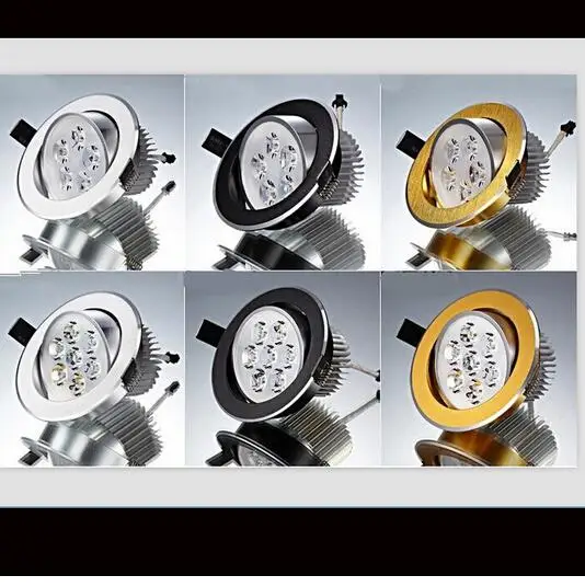 2 шт./лот 15 Вт светодиодный потолочный светильник с черной рамой встроенный для